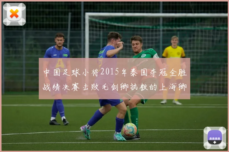 中国足球小将2015年泰国夺冠全胜战绩决赛击败毛剑卿执教的上海卿训